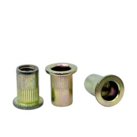 Tuerca Remachable Cilíndrica 1/4 con Cabeza
