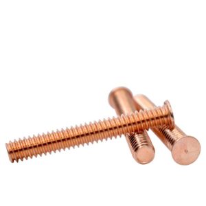 Tornillo soldable 1/4 x 1 3/4, cobrizado