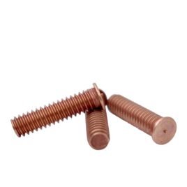 Tornillo soldable 1/4 x 1, cobrizado