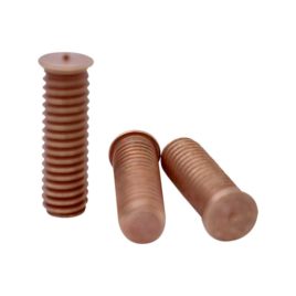 Tornillo soldable 5/16 x 1, cobrizado
