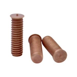 Tornillo soldable 5/16 x 1, cobrizado