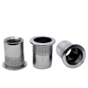 Tuerca remachable 3/8 con cabeza, inox