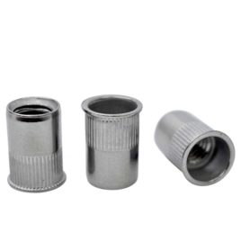 Tuerca remachable 3/8 sin cabeza, inox