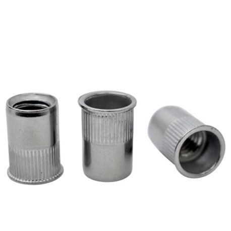 Tuerca remachable 3/8 sin cabeza, inox