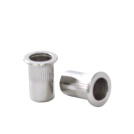 Tuerca Remachable Cilíndrica 5/16 con Cabeza Roma, Inoxidable