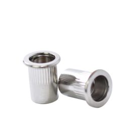 Tuerca Remachable Cilíndrica M-10 con Cabeza, Inoxidable