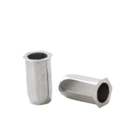 Tuerca Remachable Hexagonal M-5 sin Cabeza, Inoxidable