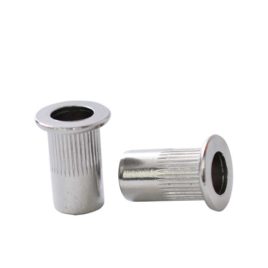 Tuerca Remachable Cilíndrica M-5 con Cabeza, Inoxidable