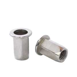 Tuerca Remachable Hexagonal M-6 con Cabeza, Inoxidable