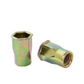 Tuerca Remachable Semihexagonal 1/4 sin Cabeza