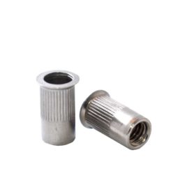 Tuerca Remachable Cilíndrica 3/16 sin Cabeza, Inoxidable
