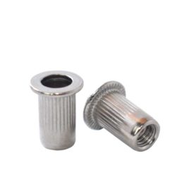 Tuerca Remachable Cilíndrica M-3 con Cabeza, Inoxidable