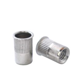 Tuerca Remachable Cilíndrica M-6 sin Cabeza, Inoxidable