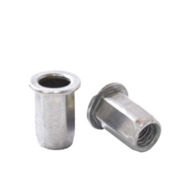Tuerca Remachable Hexagonal M-3 con Cabeza, Inoxidable