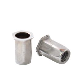 Tuerca Remachable Hexagonal M-3 sin Cabeza, Inoxidable